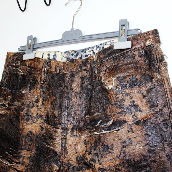 BNWT SS25 ACNE STUDIOS LOOSE FIT DENIM MONOGRAM SHORTS 46 & 50 - Picture 4 of 13